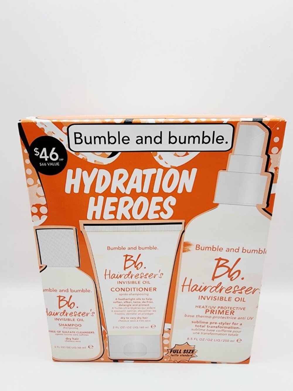 Bumble and bumble Hydration Heroes Set Hairdresser's Shampoo Conditioner Primer